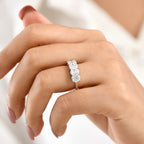 D'Joy - Moissanite Ring in Platinum Overlay Sterling Silver 1.54 Ct._8561926_1