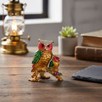 LIVMORE Owl-Shaped Trinket Storage Box (Size 7x7x8 cm) - Multi Color_8562063_1