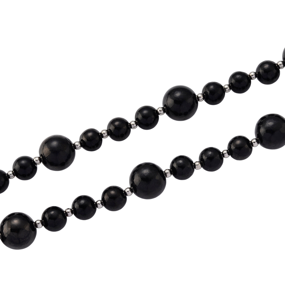 Natural Shungite Beads Necklace (Size - 20) with Magnetic Lock 200.00 Ct. 8562330 4