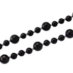 Natural Shungite Beads Necklace (Size - 20) with Magnetic Lock 200.00 Ct._8562330_3