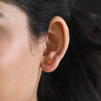 D'Joy - Natural Crimson Fire Opal Solitaire Stud Push Post Earring in Yellow Gold Plated Sterling Silver_8562357_1