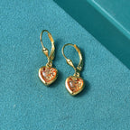 GP Family Legacy Italy - Genuine Murano with 24K Gold & Blue Sapphire Lever Back Heart Earrings in 18K Gold Vermeil Sterling Silver_8562634_2