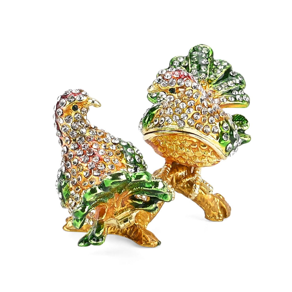 LIVMORE Birds Shaped Trinket Storage Box (Size 8x5x1 cm) - Multi Color_8562694_3