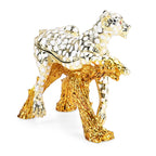 LIVMORE Leopard Shaped Trinket Storage Box (Size 11x3x8 cm) - Gold_8562721_4