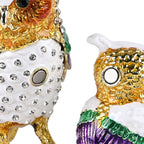 LIVMORE Owl-Shaped Trinket Storage Box (Size 6x4x7 cm) - Gold_8562722_3