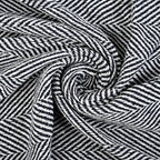 LIVMORE Cotton Patterned Throw Blanket (Size 130x1 cm) - Navy_8562762_2