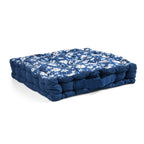 LIVMORE Set of 2 - 100% Cotton Cozy Support Cushion (40x40x8 cm) - Blue_8562763_4