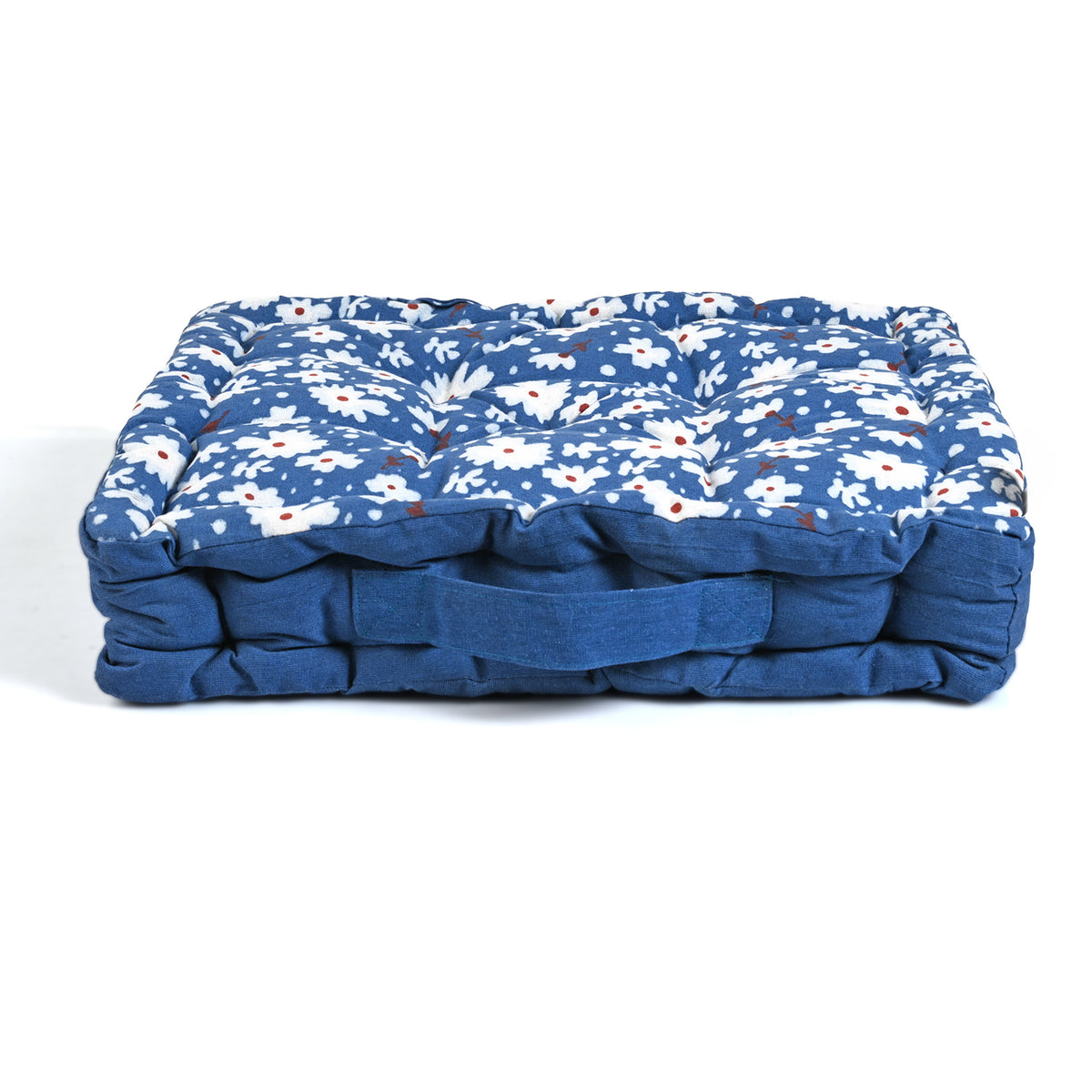 LIVMORE Set of 2 - 100% Cotton Cozy Support Cushion (40x40x8 cm) - Blue 8562763 6