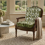 LIVMORE Set of 2 - 100% Cotton Cozy Support Cushion (40x40x8 cm) - Olive_8562981_1