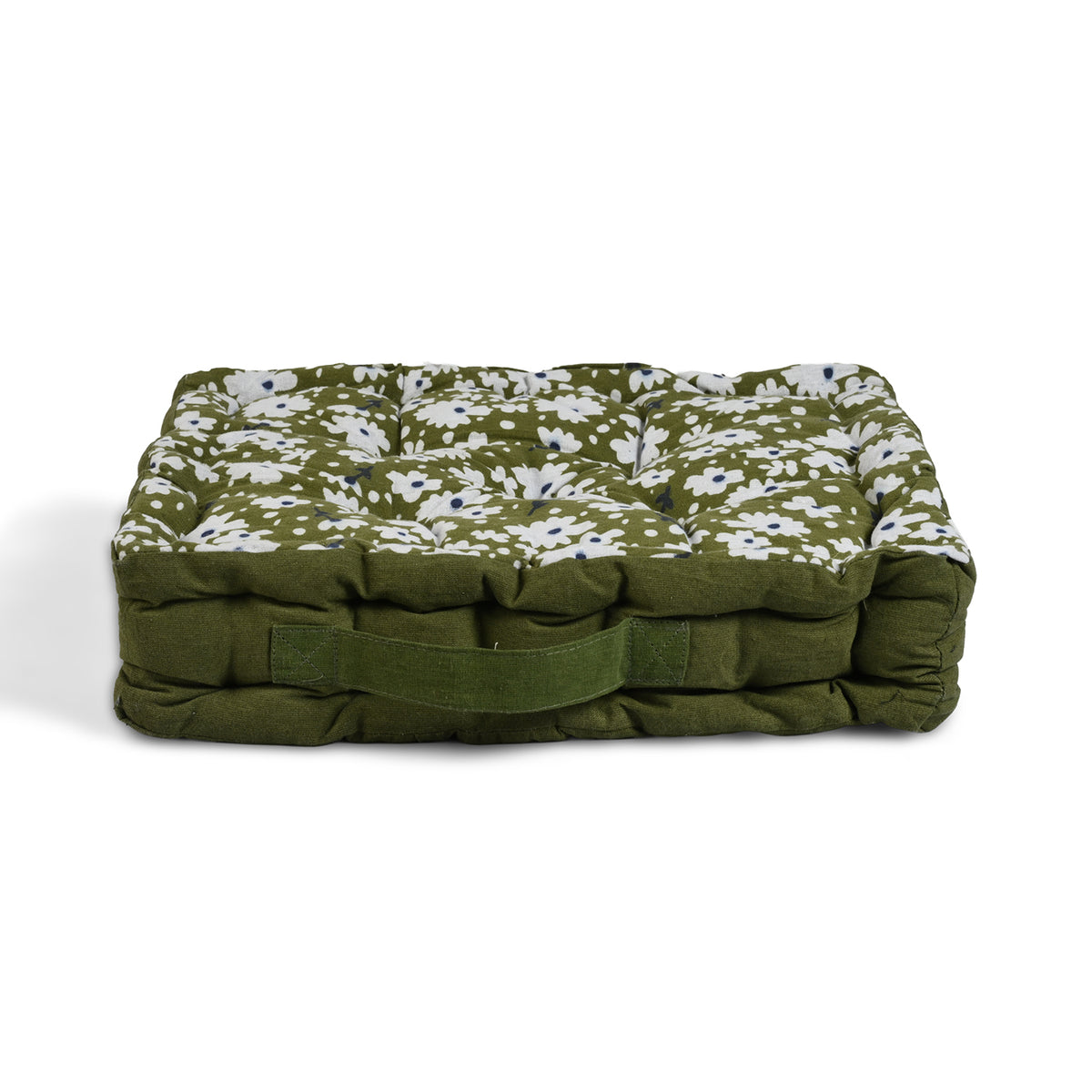 LIVMORE Set of 2 - 100% Cotton Cozy Support Cushion (40x40x8 cm) - Olive V32604950 6