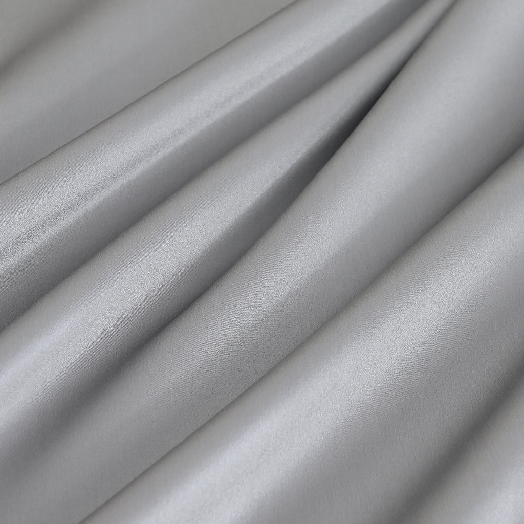 La Marey Signature Mulberry Silk Patterned Pillowcase with MOP Button Closure (Size 50x75 cm) - Silver_8563039_5