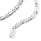 Italian Made - Sterling Silver Figaro Necklace (Size - 22) with Lobster Clasp_8564238_3