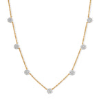 EverTrue - Natural White Diamond Necklace (Size - 20) in Yellow Gold Tone_8564247