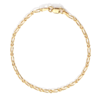 Italian Made-Yellow Gold Plated Sterling Silver Figaro Necklace (Size - 22) with Lobster Clasp_8564327