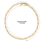 Italian Made-Yellow Gold Plated Sterling Silver Figaro Necklace (Size - 22) with Lobster Clasp_8564327_3