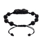 Natural Shungite Adjustable Pixiu Bracelet (Size - 6.5 to 9) 60.00 Ct._8564773_4