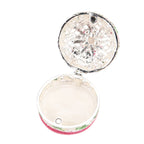 LIVMORE Multi-colour Rhinestones Enamelled Crown Shaped Trinket Jewellery Box - Silver_8564797_4