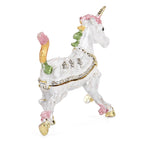LIVMORE Patterned Trinket Box (Size 9x2x7 cm) - White_8564878