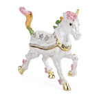 LIVMORE Patterned Trinket Box (Size 9x2x7 cm) - White_8564878