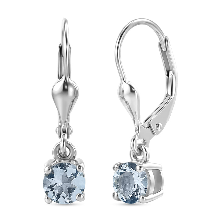 Royal Bali Collection - D'Joy Moissanite Solitaire Stud Earring with Lever Back in 18K Vermeil Yellow Gold Plated Sterling Silver 8565046 1
