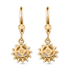 Royal Bali Collection - D'Joy Moissanite Earring with Lever Back in 18K Vermeil Yellow Gold Plated Sterling Silver 1.27 Ct._8565195_4