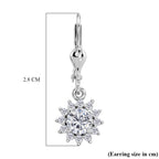 Royal Bali Collection - D'Joy Moissanite Earring with Lever Back in Rhodium Overlay Sterling Silver 1.27 Ct._8565196_5