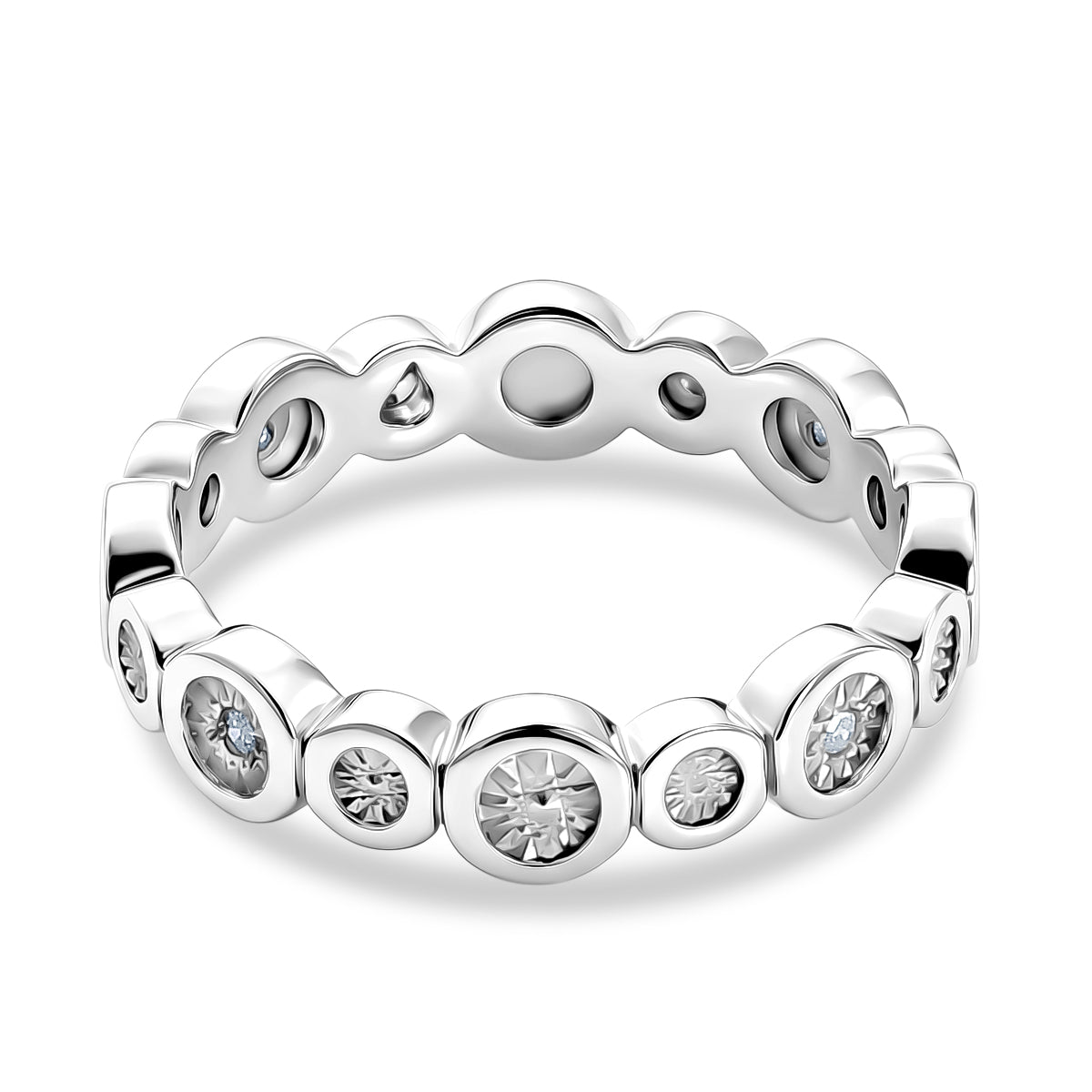 EverTrue - Natural White Diamond Band Ring V32515595 5