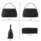 Genuine Leather Slouchy Flapover Crossbody Shoulder Bag - Coffee_8565731_4