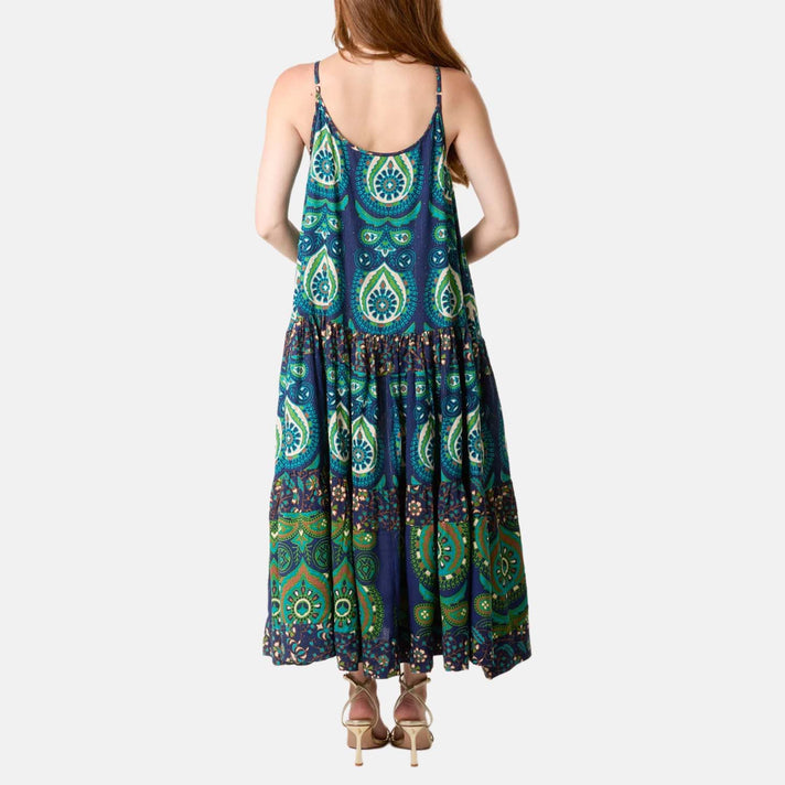 Printed Tiered Cami Dress 8565827 2