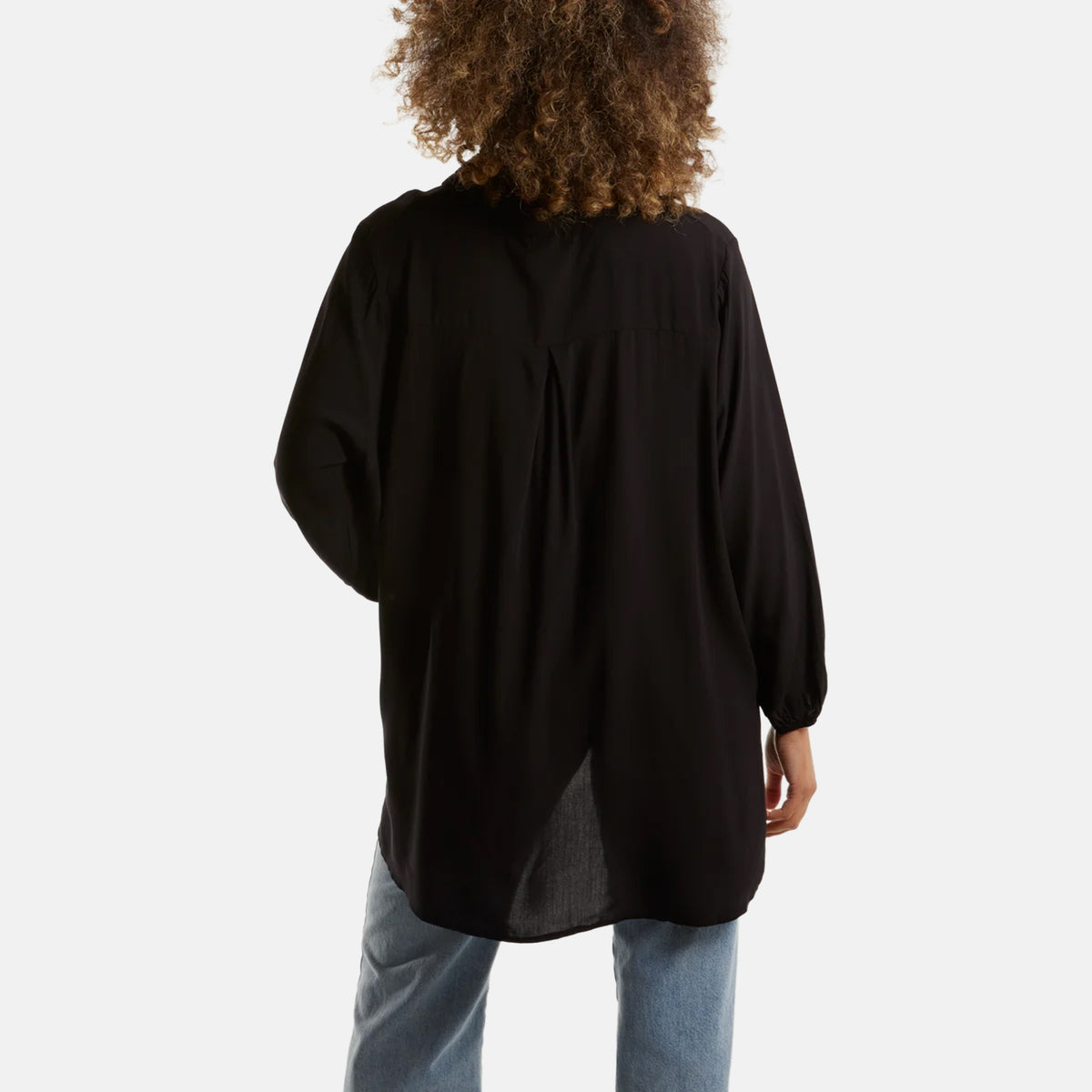 QED London Long Sleeve Blouse (Size S/M, 8 to 12) - Black 8565843 1