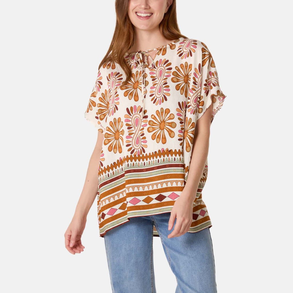 Paramour Boho Top (One Size, 10-20) - Pink_8565971