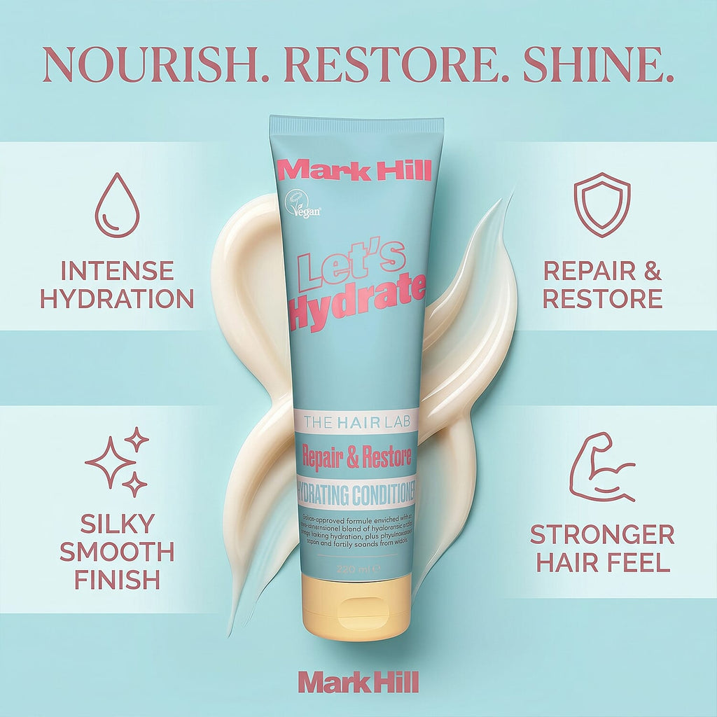 2 Piece Set- Mark Hill Let's Hydrate Hydrating Shampoo & Conditioner - 250 ml Each