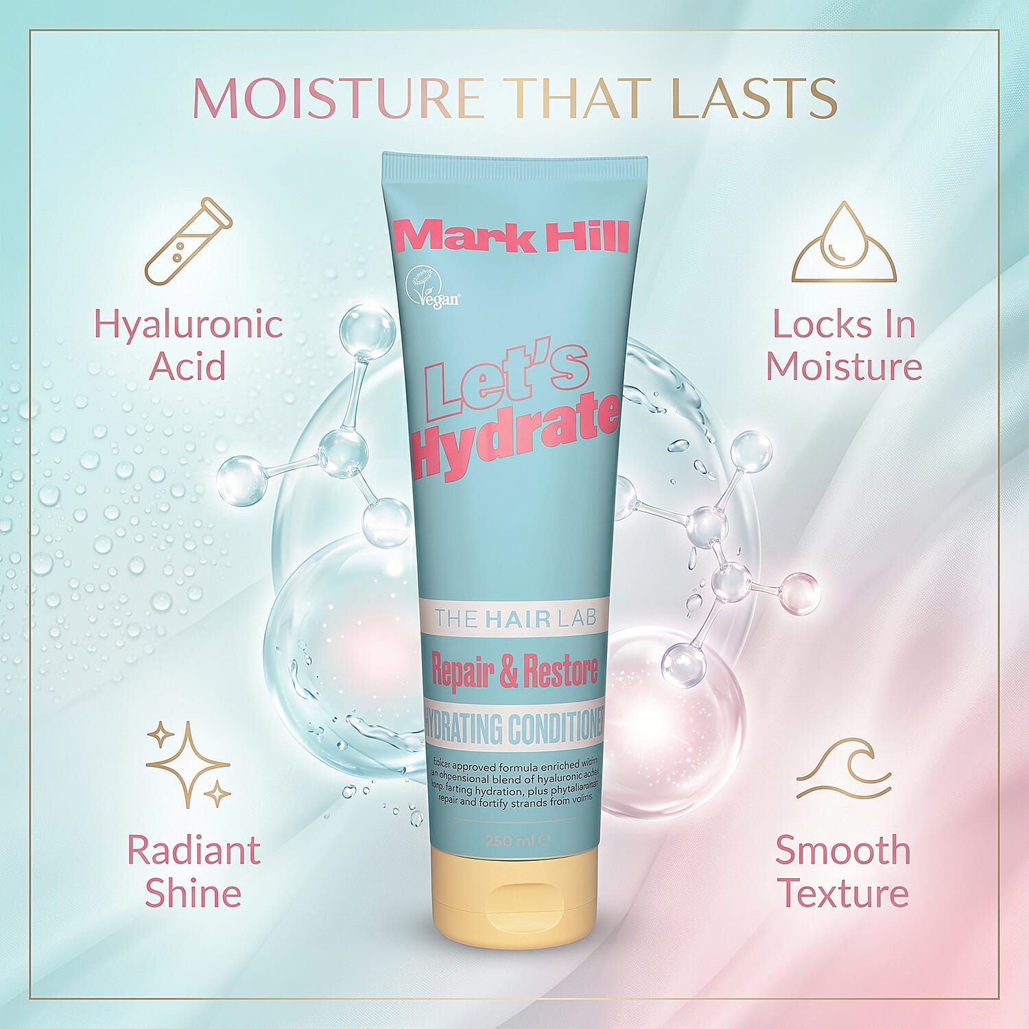 2 Piece Set of Mark Hill Let's Hydrate Hydrating Shampoo and Conditioner - 250 ml each 8566303 5