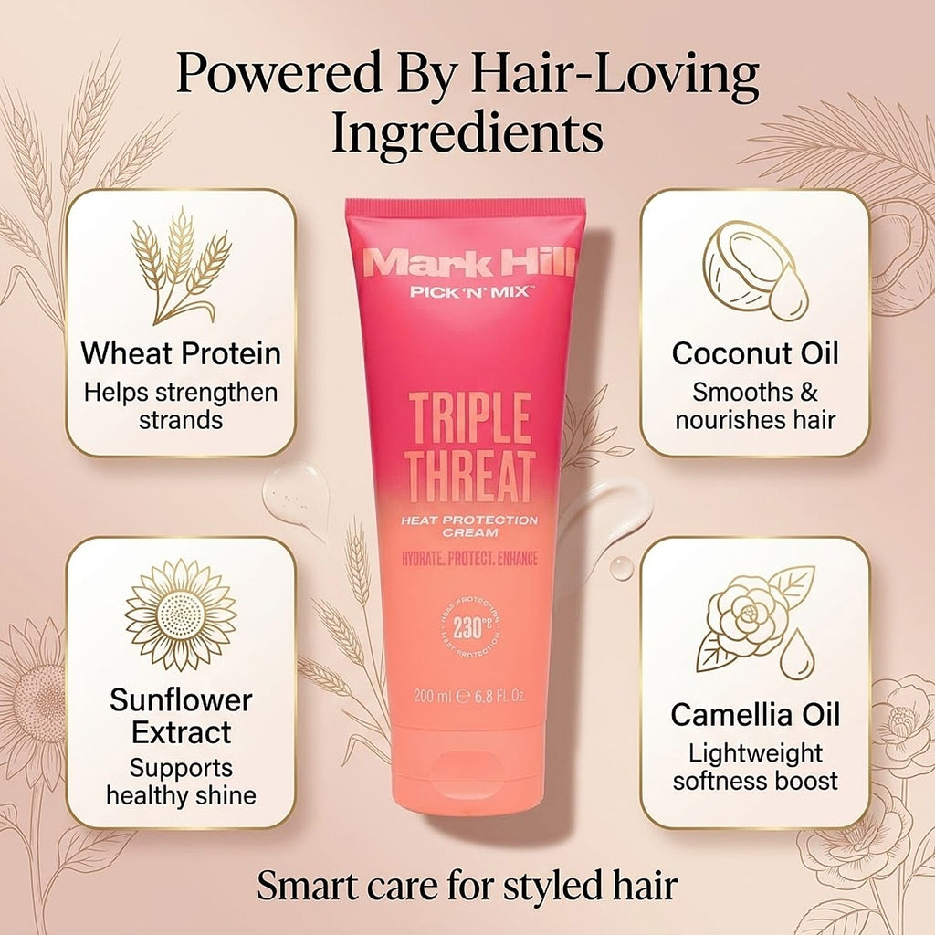 Mark Hill Pick 'N' Mix Triple Threat Heat Protection Leave In Cream - 200ml