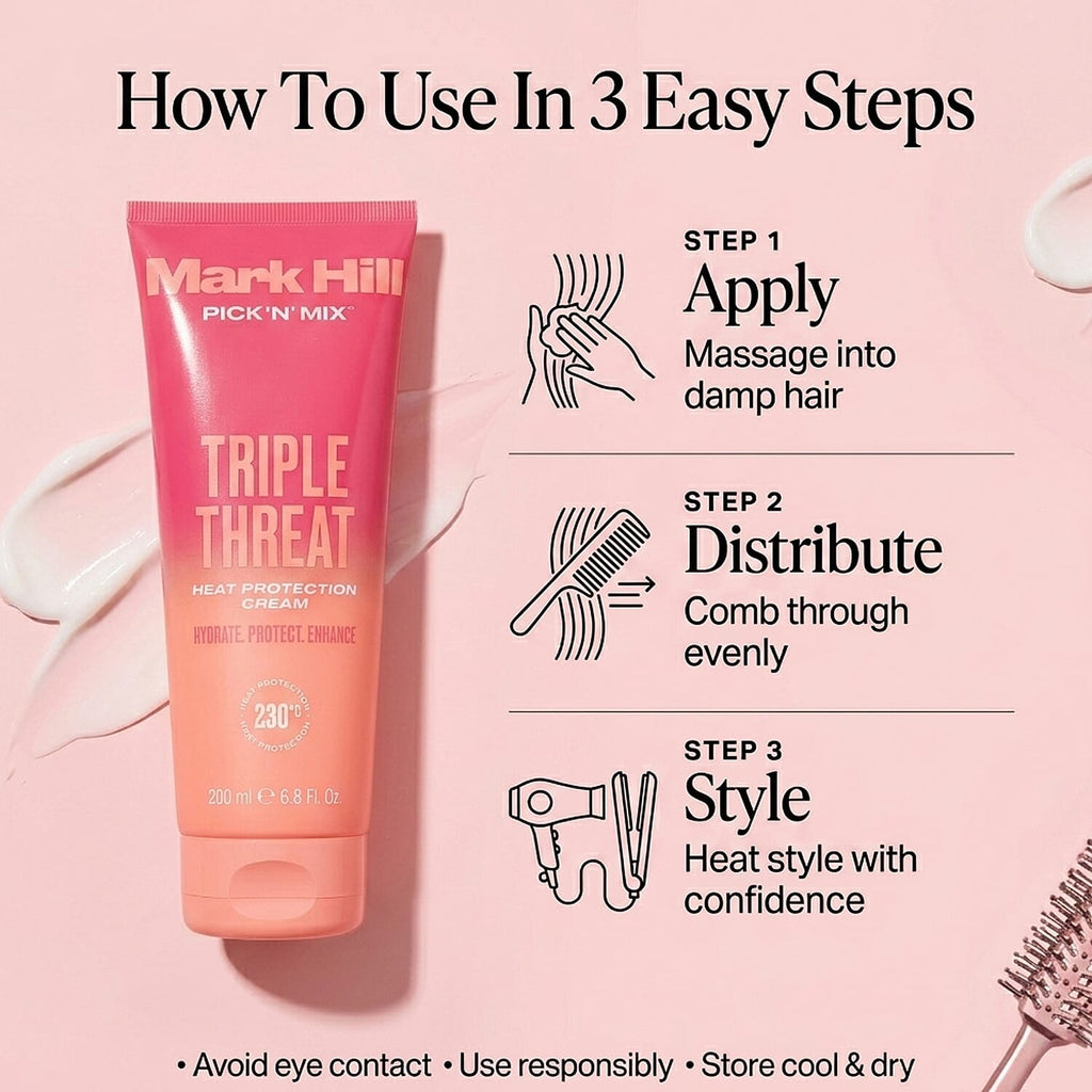 Mark Hill Pick 'N' Mix Triple Threat Heat Protection Leave In Cream - 200ml