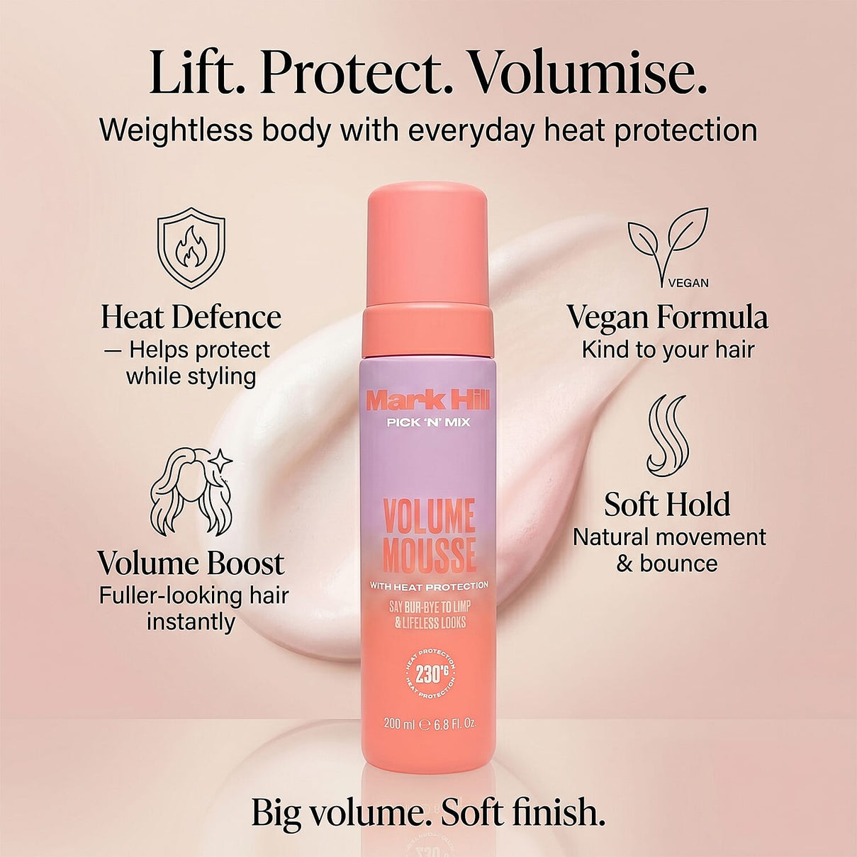 Mark Hill Pick 'N' Mix Heat Protection Volume Mousse 200ml 8566307 1