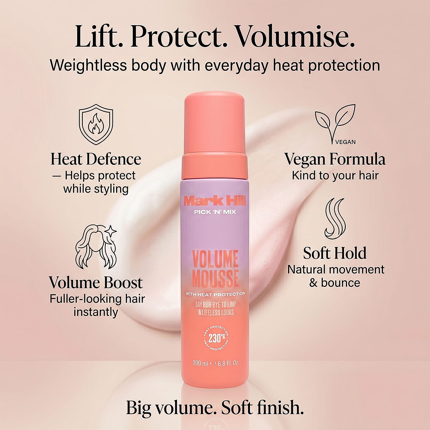 Mark Hill Pick 'N' Mix Heat Protection Volume Mousse 200ml 8566307 1