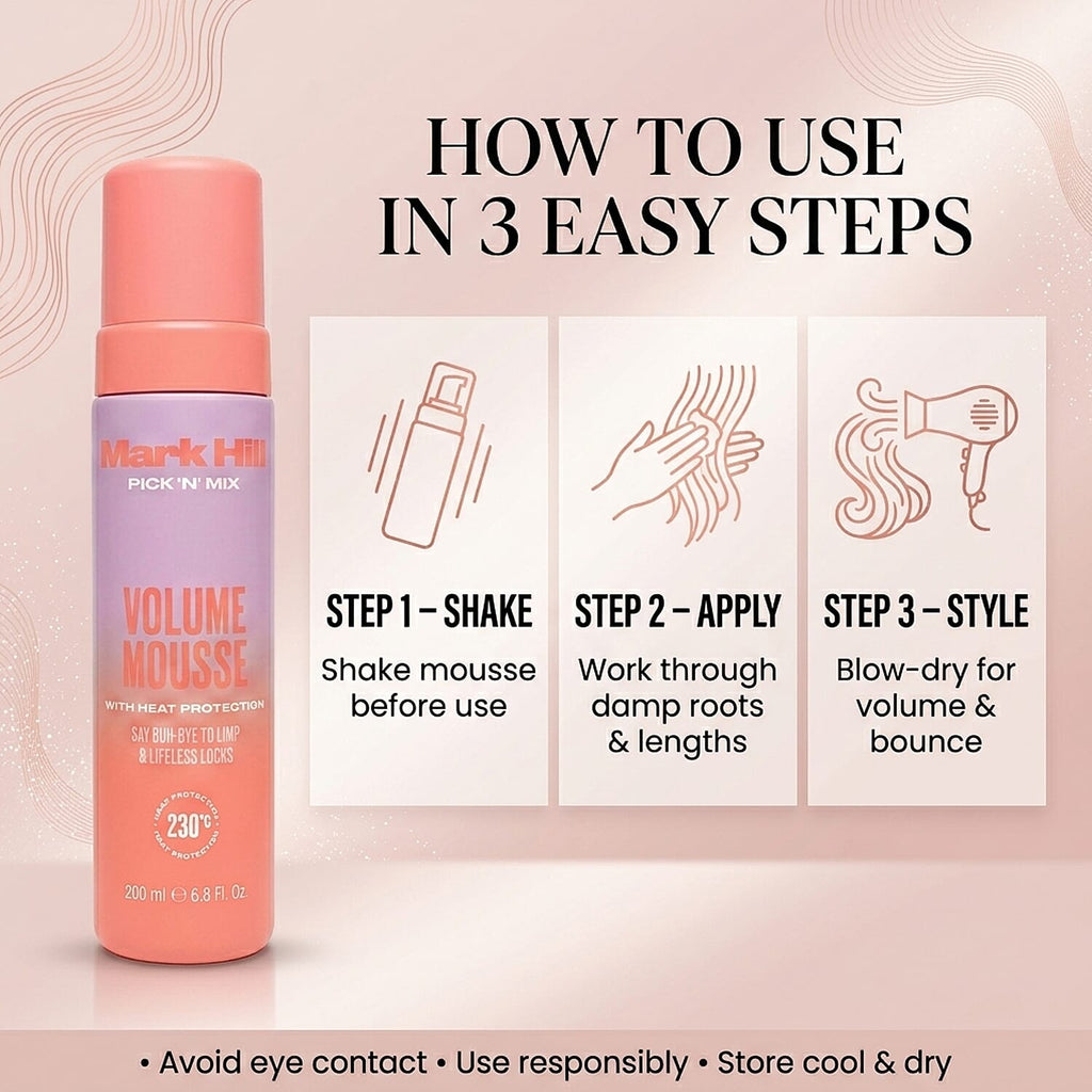 Mark Hill Pick 'N' Mix Heat Protection Volume Mousse - 200ml