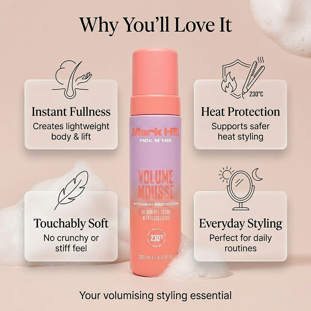 Mark Hill Pick 'N' Mix Heat Protection Volume Mousse - 200ml