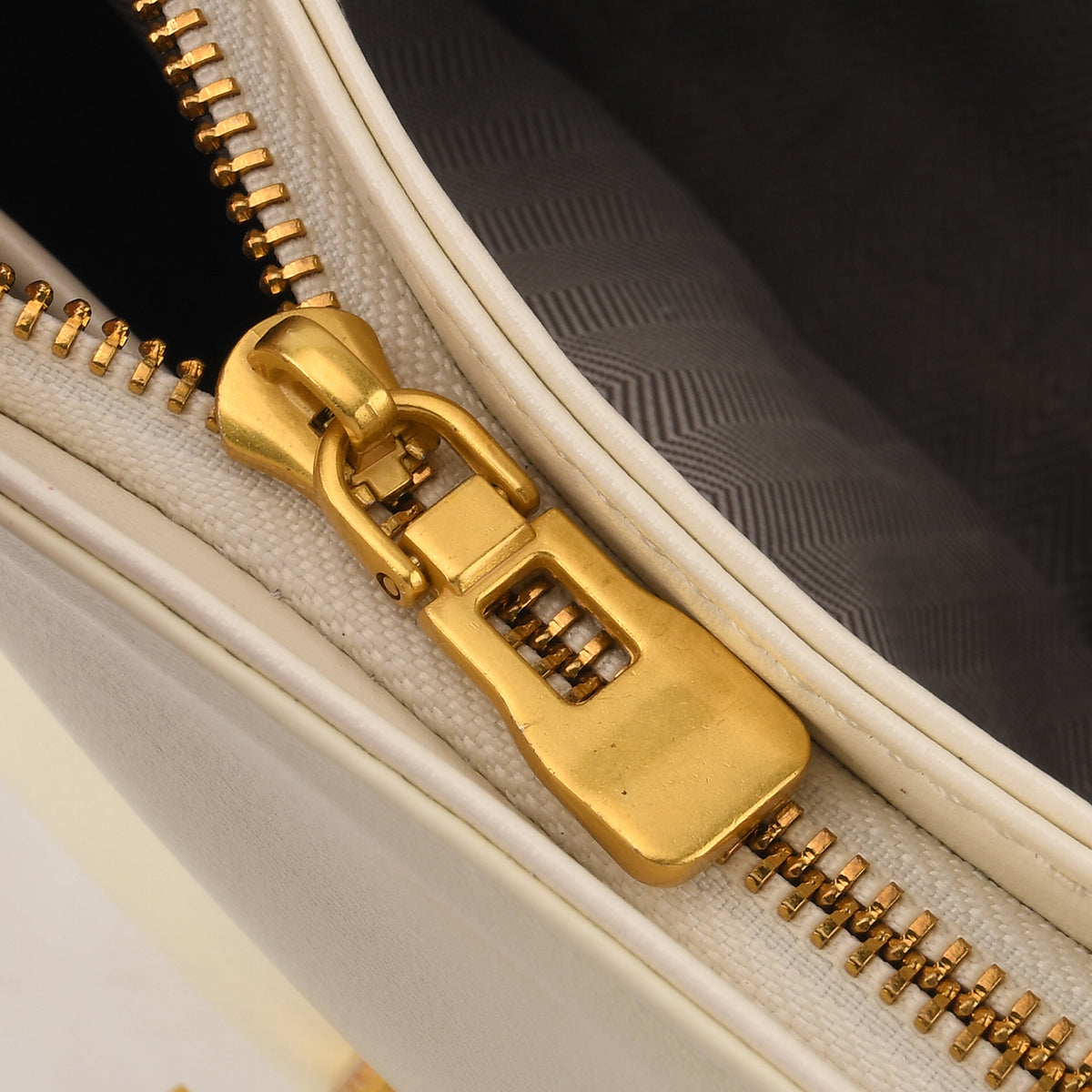 Genuine Leather Top-Handle Satchel Bag with Adjustable Shoulder Strap - Cream V32626871 7
