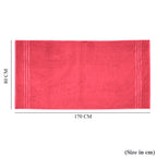 Livmore Set of 2 - Cotton Terry Bath Towel 550GSM (Size 88x172cm) - Coral Pink_8566674_5