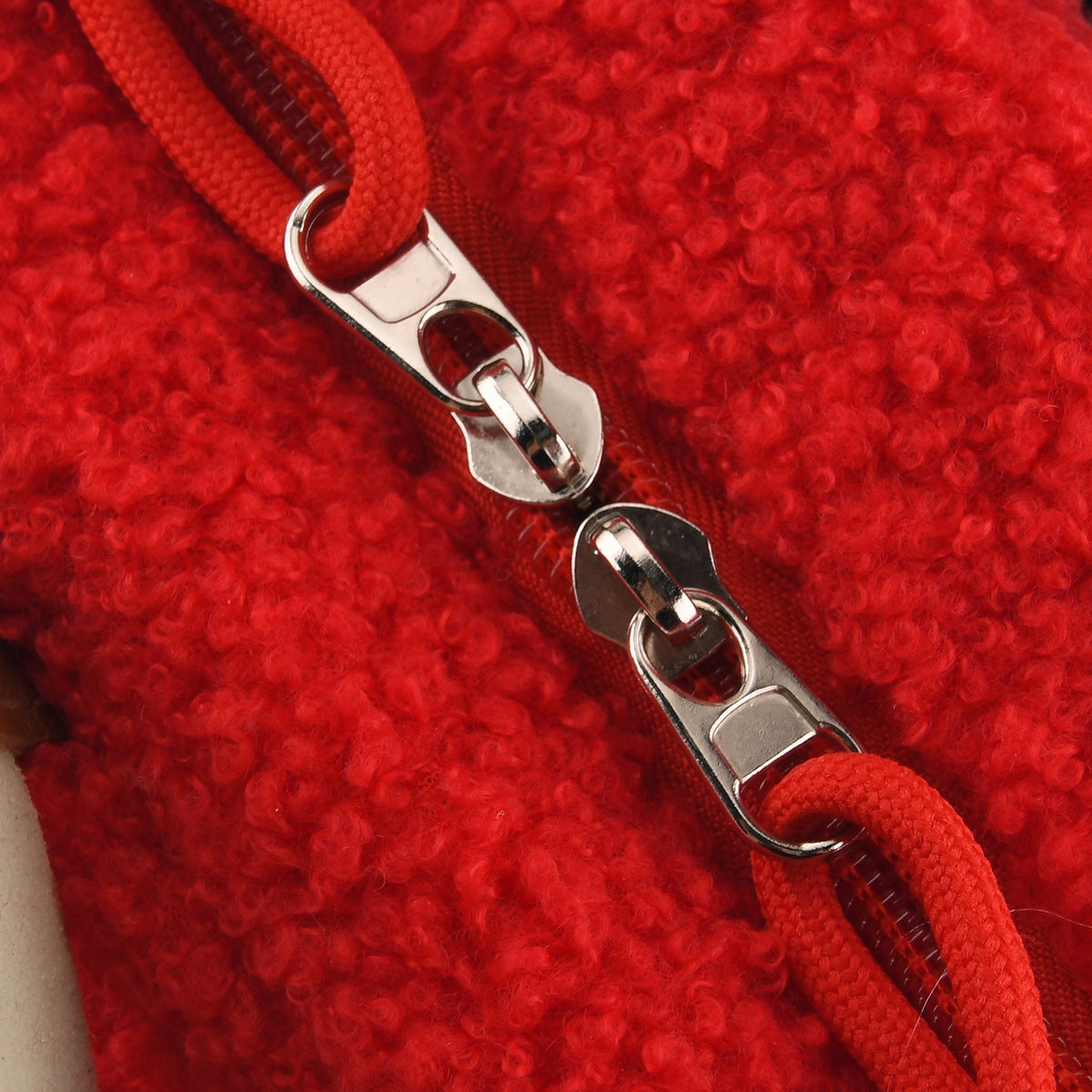 Novelty Plush Apple Character Crossbody Bag - Red. 8566888 7