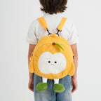 Novelty Plush Apple Character Crossbody Bag - Yellow_8566901_2