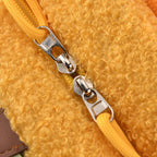 Novelty Plush Apple Character Crossbody Bag - Yellow_8566901_6