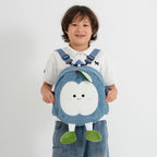 Novelty Plush Apple Character Crossbody Bag - Blue_8566902_1