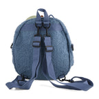 Novelty Plush Apple Character Crossbody Bag - Blue_8566902_4