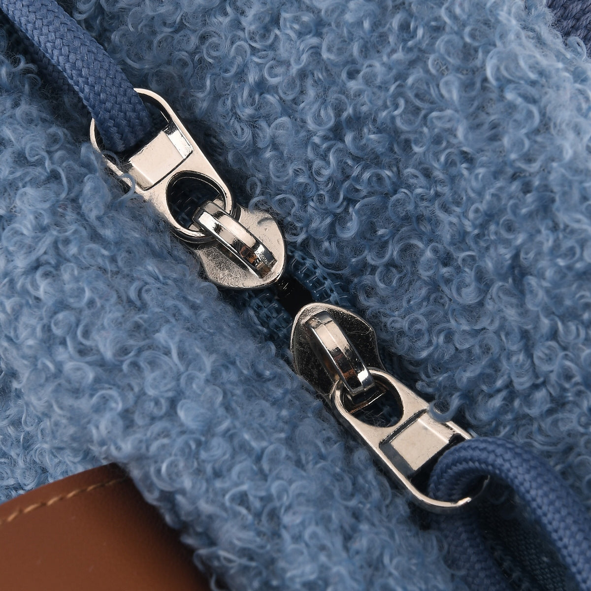 Novelty Plush Apple Character Crossbody Bag - Blue V32668918 7