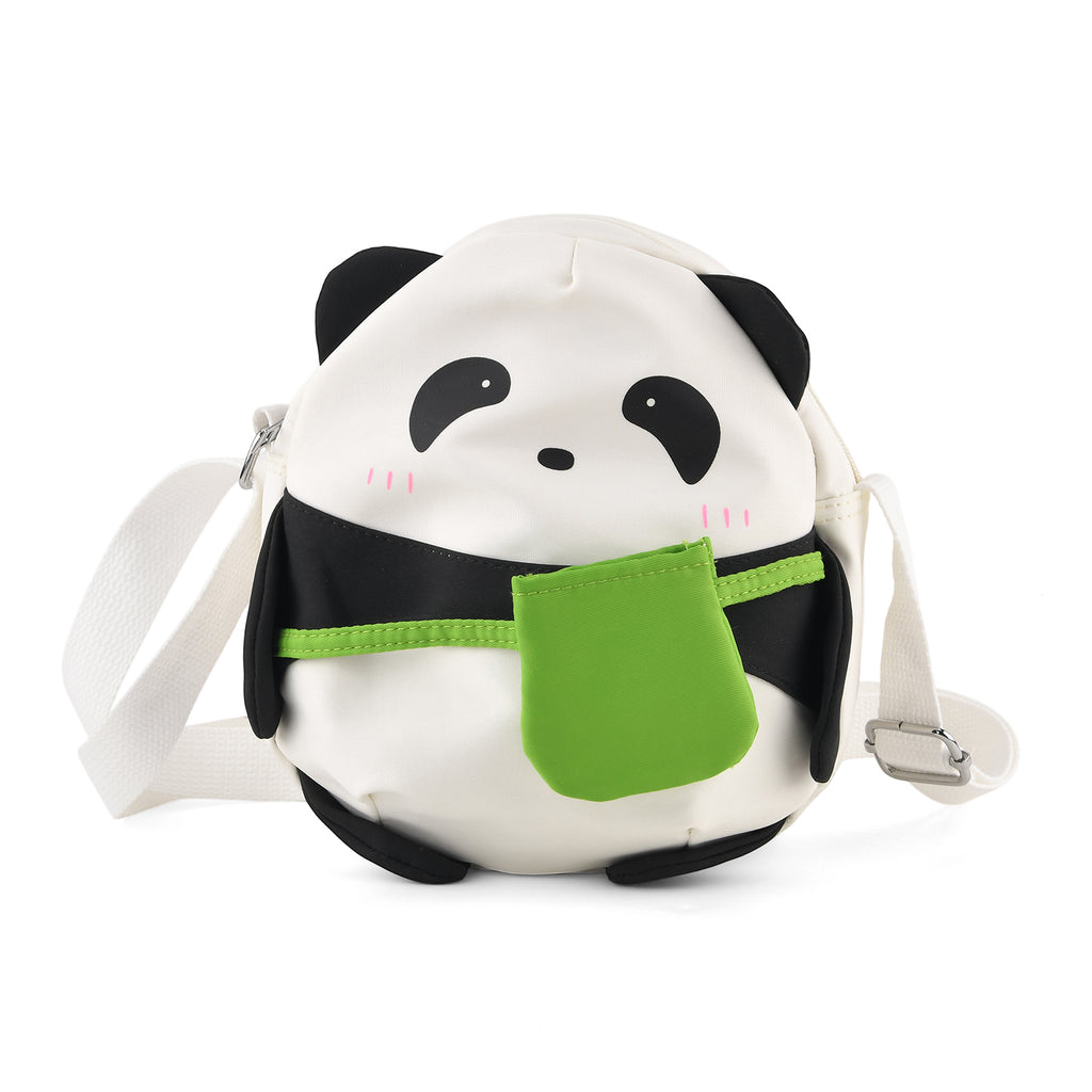 Novelty Panda Cartoon Crossbody Ita Bag - Black White_8567106