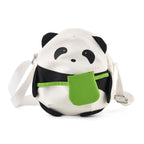 Novelty Panda Cartoon Crossbody Ita Bag - Black White_8567106