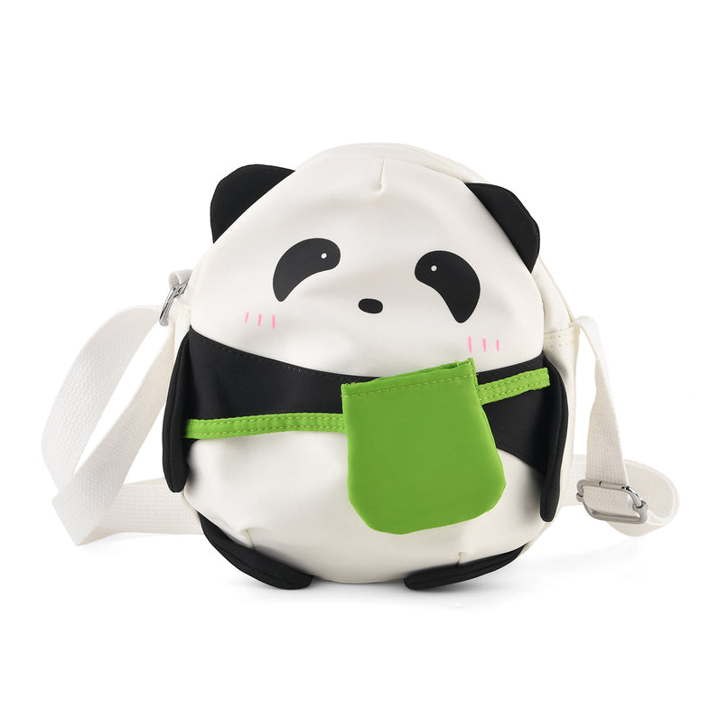 Novelty Panda Cartoon Crossbody Ita Bag - Black White_8567106